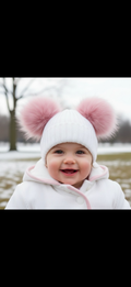Double Pom Hats