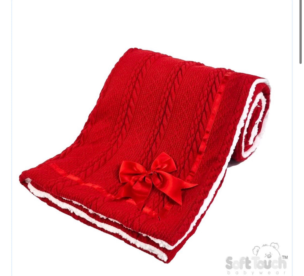 Fluffy Bow Blanket