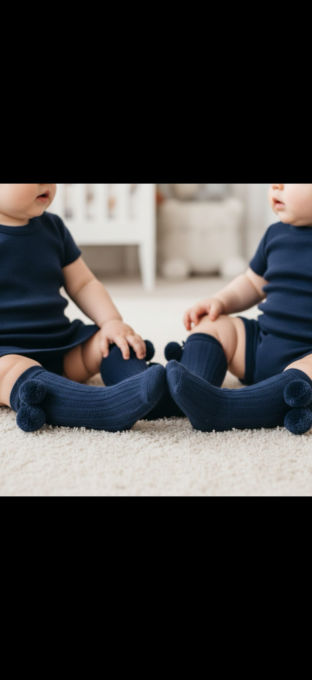Knee High Pom Socks