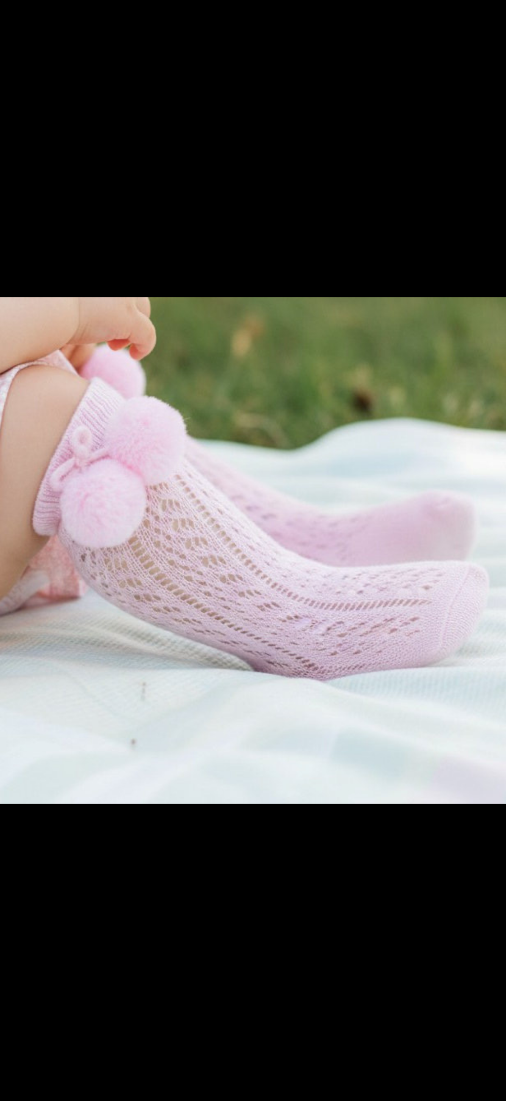 Knee High Pom Socks