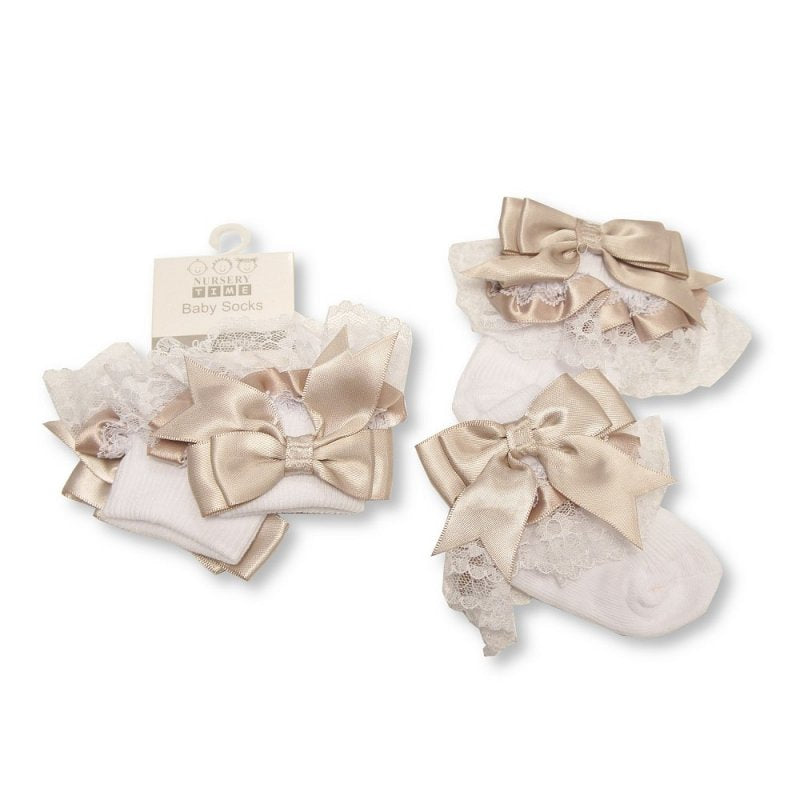 Bow Frill Ankle Socks