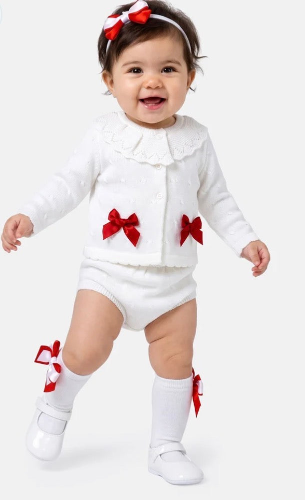Knitted Cardigan & Jam Pants Set
