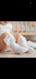 Knee High Bow Socks