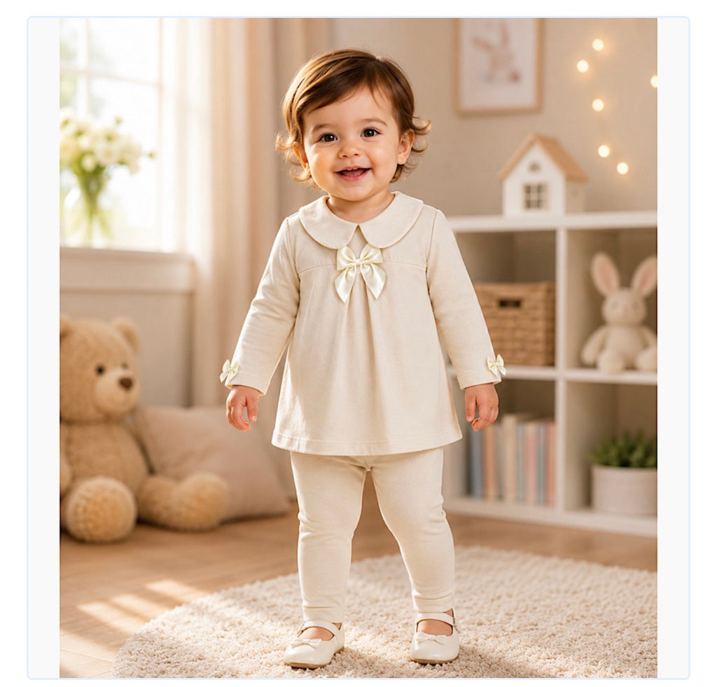 Cream Leggings Set