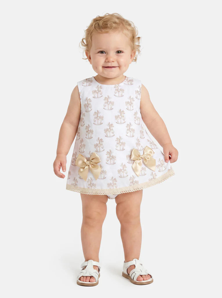 Rocking horse Dress with Bloomers