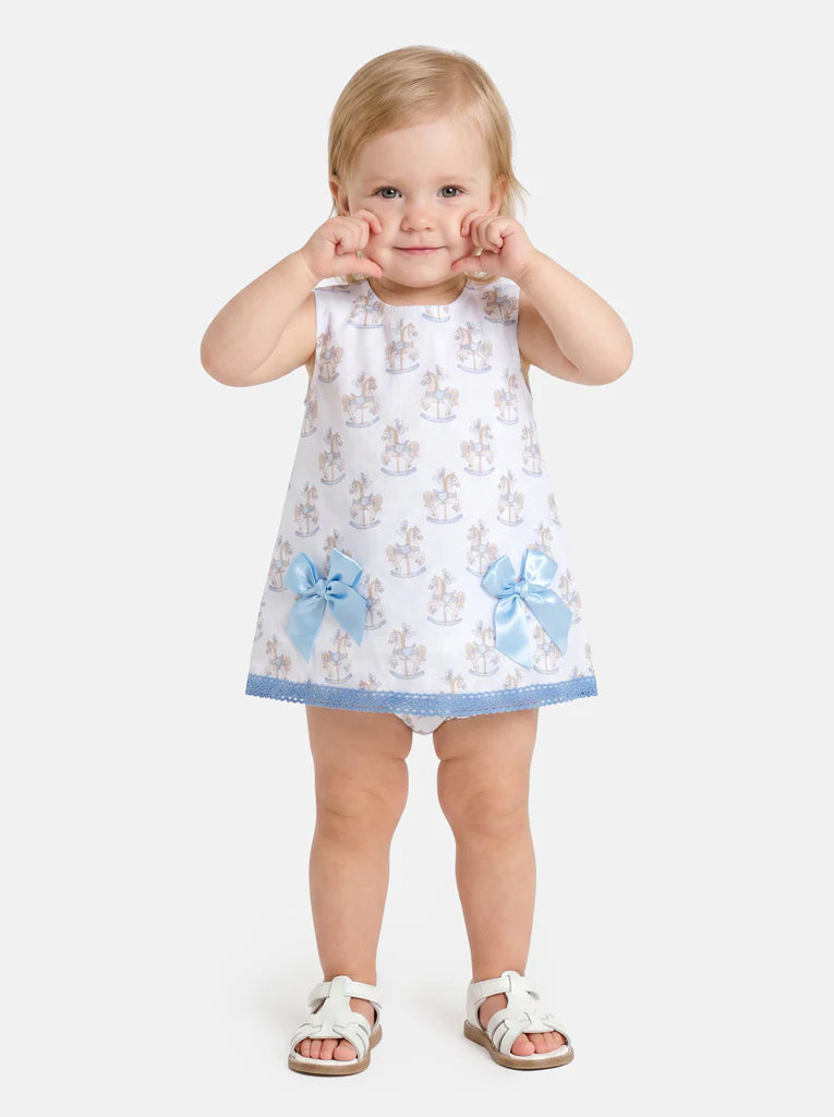 Rocking horse Dress with Bloomers