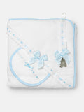 Towel, Bib, Dummy Clip Gift Set