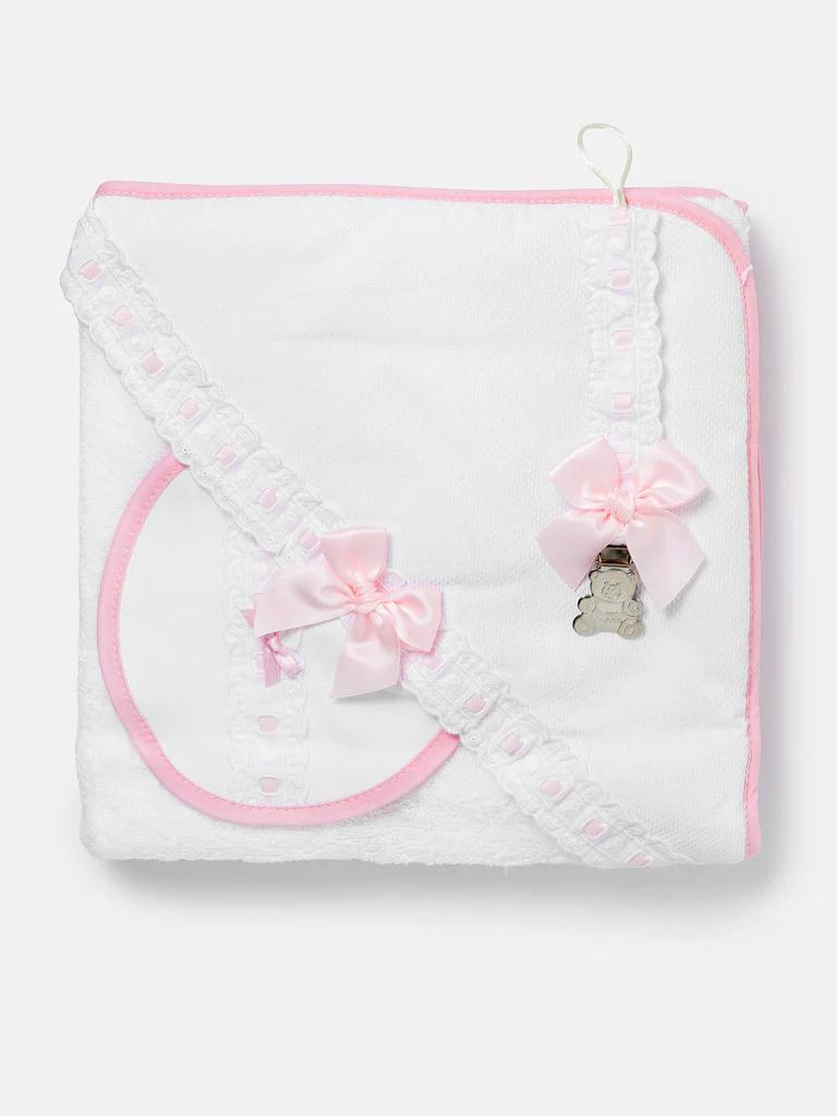 Towel, Bib, Dummy Clip Gift Set